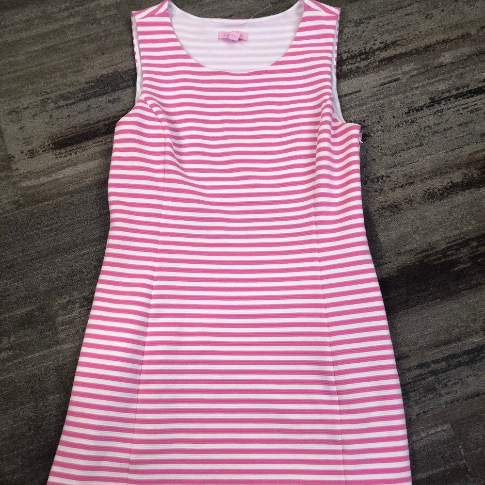 Lilly Pulitzer Pink &  White Whiting Cutout Back
